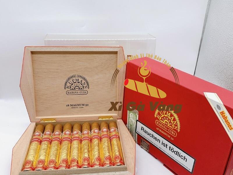 Hộp cigar H.Upmann Magnum 52 dát vàng vô cùng đắt đỏ